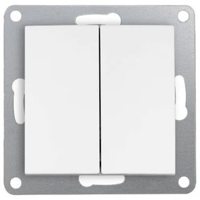 Elhard Vypínač Vera sériový č.5, matný, biely VZ1305W