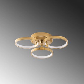 Stropní LED svítidlo Halka zlaté