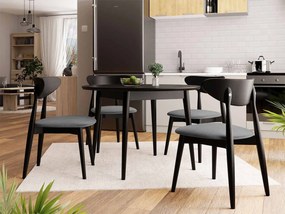 Jedálenská stolička ST80, Farby: čierna, Potah: Magic Velvet 2217
