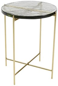 Ice príručný stolík zlatý Ø40 cm