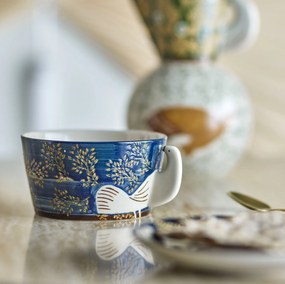 Bloomingville Kameninová miska Hezha Blue 460 ml