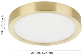 Eglo 900181 - LED stropné svietidlo FUEVA LED/17W/230V pr. 21 cm