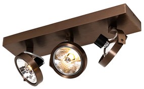 Dizajnové bodové tmavé bronzové nastaviteľné 3-svetlé - Go