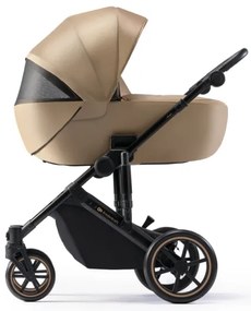 KINDERKRAFT SELECT - Kombinovaný kočík 3v1 PRIME 2 Premium Sandrose beige