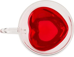 GiftyCity Dvojstenný termohrnček Srdce, sada 2 ks