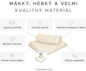 Osuška CLARYSSE ELEGANCE 70x140 cm zelená, 100% bavlna