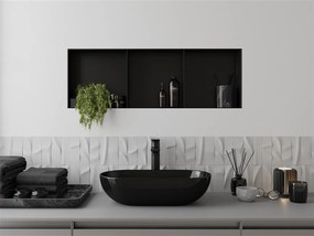 Zápustná polica pod omietku Mexen X-Wall-NR 30x90 cm - čierna, 1971903010S