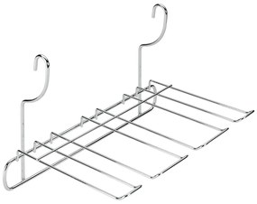 Závesný držiak na poháre na víno z pochrómovanej ocele v striebornej farbe Lonardo – Metaltex