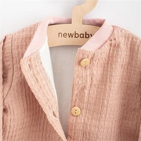 Dojčenský mušelínový kabátik New Baby Comfort clothes ružová, vel. 86 (12-18m)