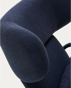 Tmavomodré kreslo Inari – Kave Home