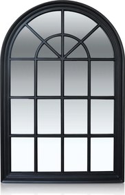 Casa Chic Savile, francúzske zrkadlo vo vzhľade okna, drevený rám, 120 x 80 cm