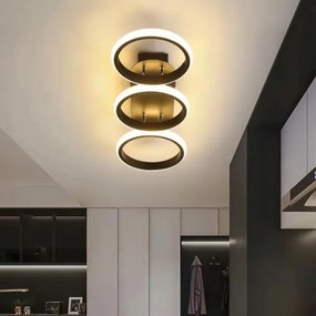 Stmievateľné LED stropné svietidlo 30 W / 230 V, 3000–6500 K, čierne, Wi‑Fi (Tuya) + diaľkový ovládač