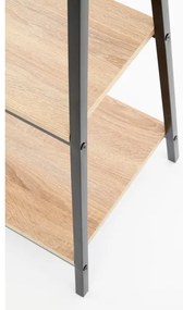 Knižnica NARVIK 148x60 cm čierna/dub sonoma