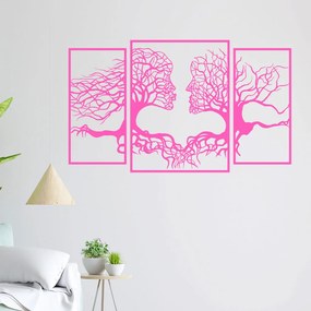 Veselá Stena Samolepka na stenu na stenu Duša lesa Farba: ružová, Veľkosť: 80 X 48 cm