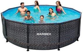 Marimex | Bazén Marimex Florida 4,57x1,32 m s pieskovou filtráciou - motív RATAN | 19900122
