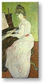 Obraz na plátne Vincent van Gogh - Marguerite Gachet pri klavíri