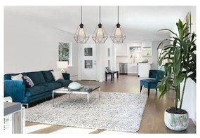 Závesné svietidlo Fusion, 3x medené drôtené tienidlo
