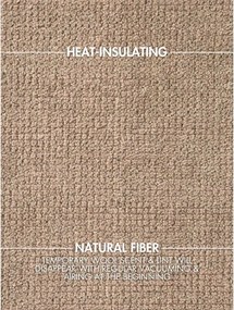 Béžový ručne tkaný vlnený okrúhly koberec ø 200 cm Greenwich – Ted Baker