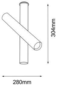 Amplex 8894 - Bodové svietidlo AKADI 1xGU10-MR11/15W/230V biela/zlatá