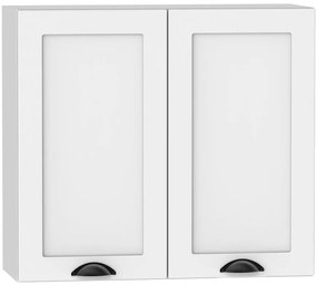 Kuchynská skrinka Adele W80 Biely hrášok/Biely