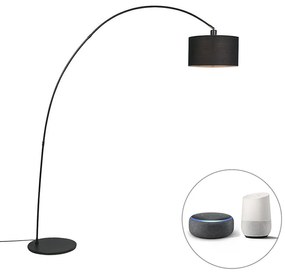 Inteligentná moderná oblúková lampa čierna vrátane WiFi G95 - Vinossa