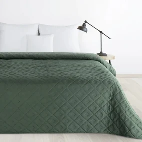 Elegantný prehoz na posteľ – zelený, geometrický vzor Šírka: 200 cm | Dĺžka: 220 cm