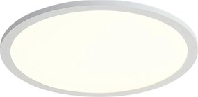 Inteligentný LED panel biely 40 cm vrátane LED stmievania na teplé svetlo s diaľkovým ovládaním - Knob