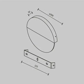 Maytoni MOD320WL-L13MR3K1 - LED Nástenné svietidlo JUPITER LED/13W/230V mramor