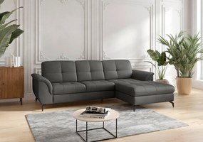 XXXLutz ROHOVÁ SEDAČKA, textil, koža, antracitová Sit & More - Sedačky - 000144016301