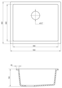 Deante Corda ZQA G10C - čierna metalíza