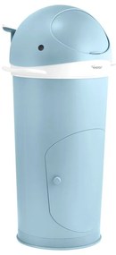 Svetlomodrý plastový odpadkový kôš na plienky 25 l Whale – Kindsgut