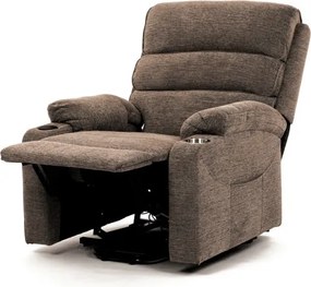 Polohovacie kreslo béžové, elektrické TV-S8348 CRM2