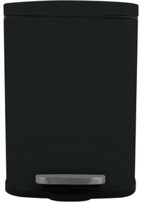 Spirella Pedálový odpadkový kôš soft-close Akira 12 l, matná čierna, 12 l