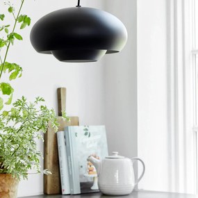 FRANDSEN Champ závesná lampa, Ø 30 cm čierna matná