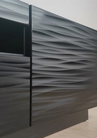 TV stolík/skrinka Aurora 200 (sahara čierna). Akcia -21%. Vlastná spoľahlivá doprava až k Vám domov. 1124866
