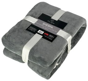 Homa hrejivá luxusná barančeková deka LIGHT GRAY 150x200 cm