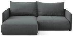 Sivá rozkladacia/s úložným priestorom rohová pohovka (ľavý roh) Nanea – Makamii