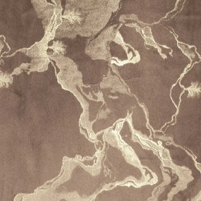 Dekorstudio Zamatový záves RAJA na dekoračných kolieskach 140 x 250 cm v hnedej farbe