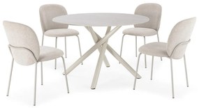 Okrúhly jedálenský stôl s keramickou doskou ø 119,5 cm Talia – Marckeric