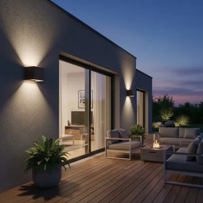 Ideal Lux - LED Vonkajšie nástenné svietidlo ATOM LED/12W/230V IP54 hnedá