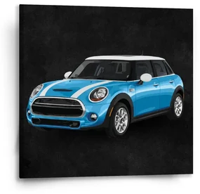 Sablio Obraz Mini sedan Čierne pozadie - 50x50 cm