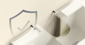 Skříňka pod umyvadlo Ronja 60 cm rustikální bílá