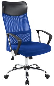 Ergonomické kancelárske kreslo s vysokou opierkou,  3 rôzne farby- modré