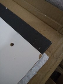 AKCIA Čierny jedálenský stôl s bielymi nohami MADO 120x80 II. akosť