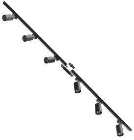 Zuma Line 3025 - Bodové svietidlo v lištovom systéme TORE 6xGU10/35W/230V čierna