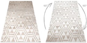 Koberec PEARL 51323C geometrický / štrukturálny, béžový