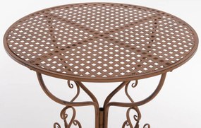 Kovový stôl GS13436802 - Hnedá antik