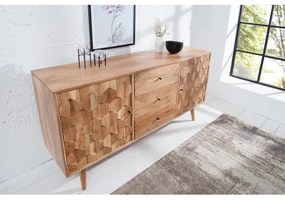 Komoda 38420 145cm Drevo Acacia Retro  - Komfort-nábytok