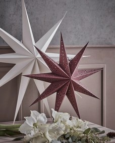 House Doctor Závesná papierová hviezda Point Star Burgundy 60 cm