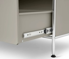 Kovová komoda »CN3 Kids« so 2 zásuvkami, svetlosivá